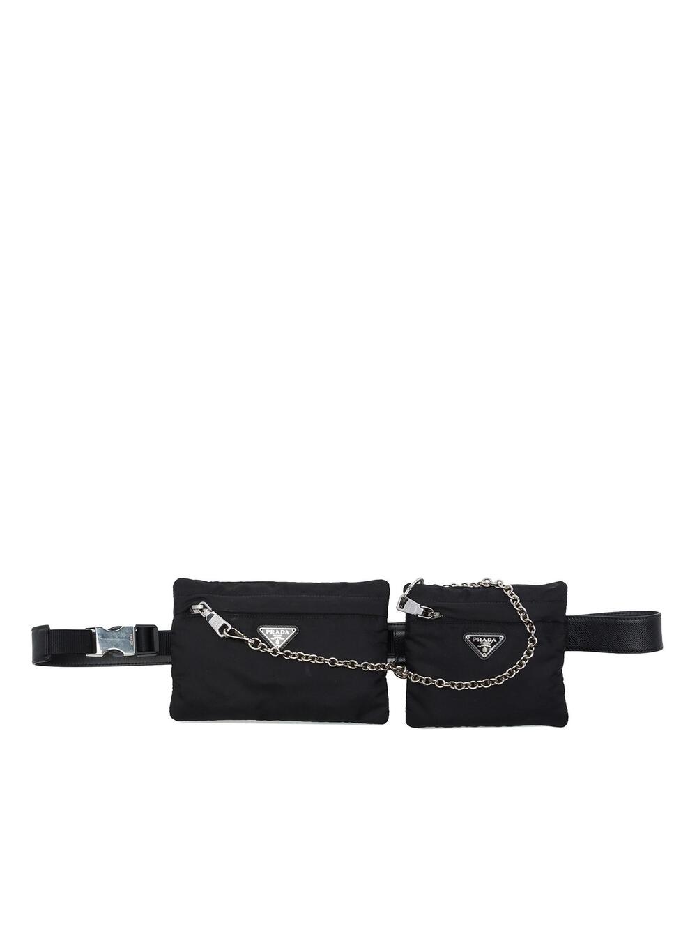 Prada Tessuto Belt Bag Pre-Loved Black #361664P62B